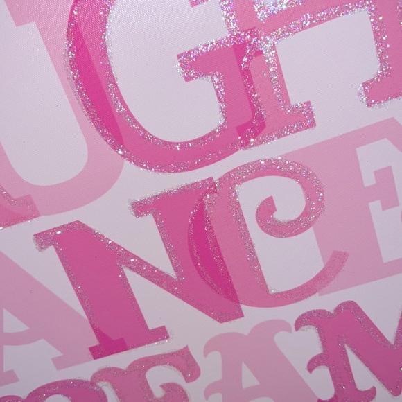 Laugh Dance Dream Smile 20”x20” Canvas Perfect for Little Girls Room or Nursery - Picture 12 of 13